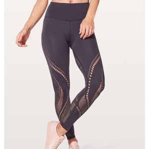 Lululemon Reveal Tight Precision 25" Navy Blue